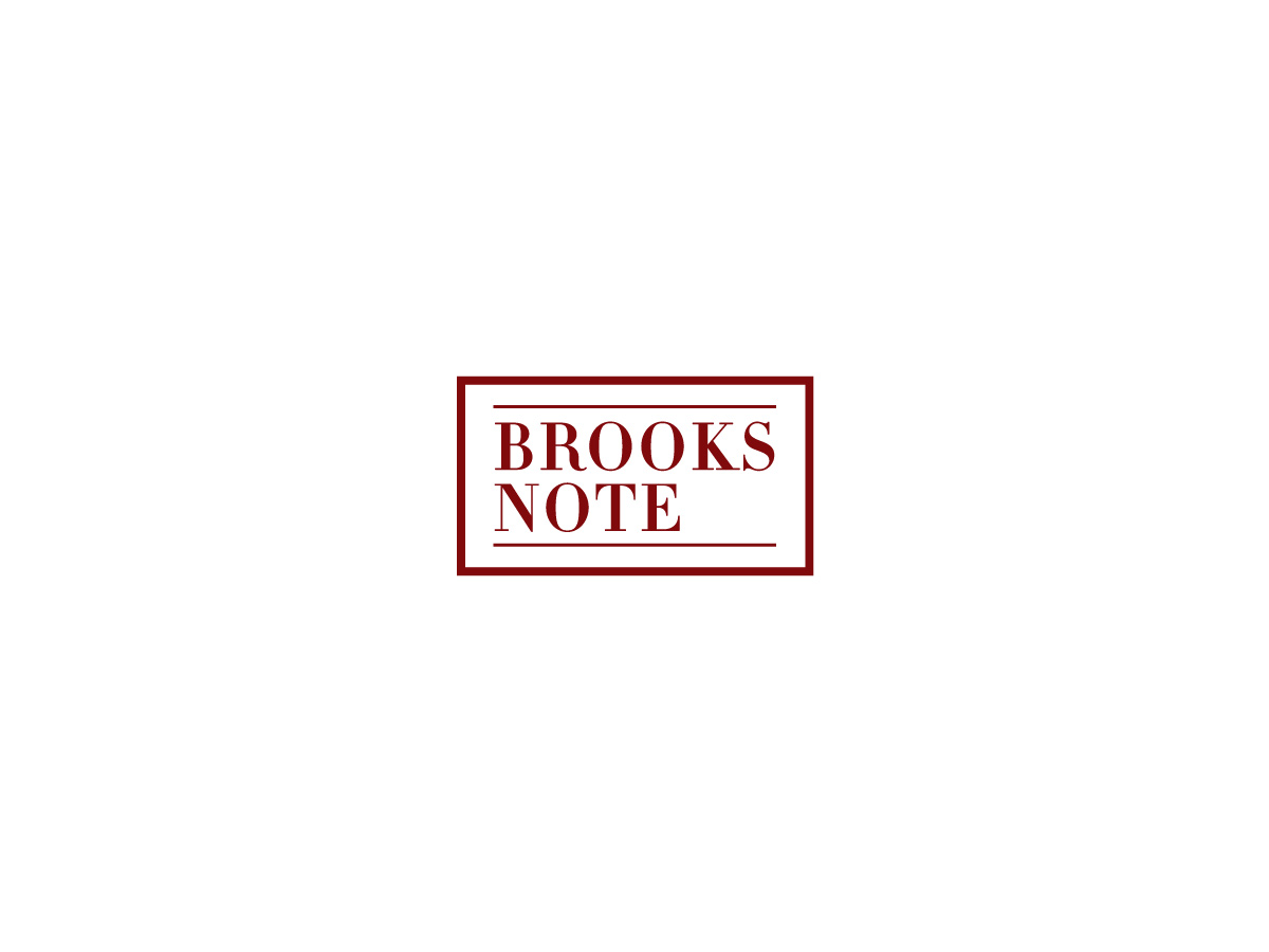 BROOKS NOTE